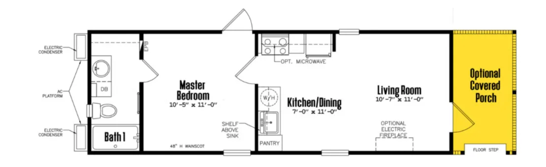 Tiny home floor plan